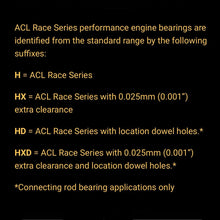 Load image into Gallery viewer, ACL Main Bearing Sets