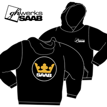 Load image into Gallery viewer, GHwerks Gold Crown SAAB Hoodie
